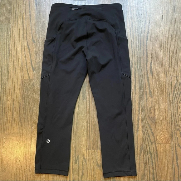 Lululemon Speed Up Crop 21" in Black size 6 Style W6AL7S - Picture 2 of 11